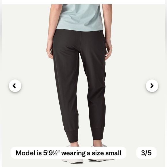 NWOT Patagonia Women's Happy Hike Studio Pants Medium Black - Picture 2 of 9